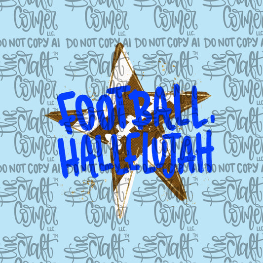 Football Hallelujah Blue