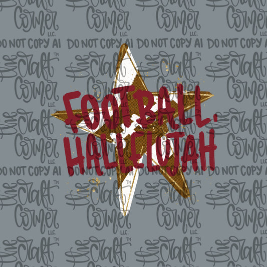 Football Hallelujah Maroon