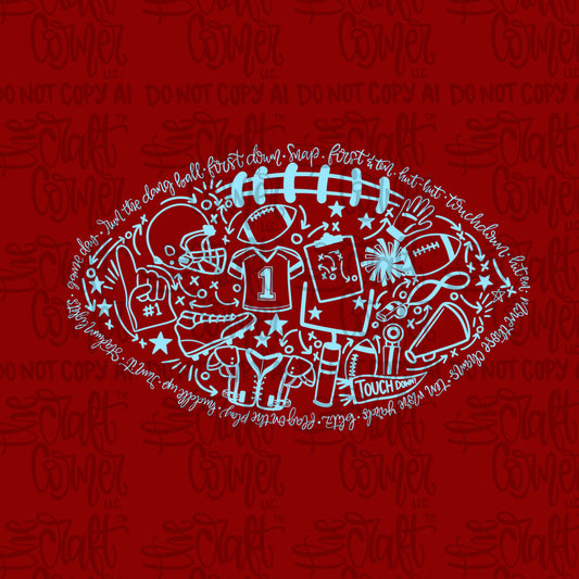 Football - Columbia Blue
