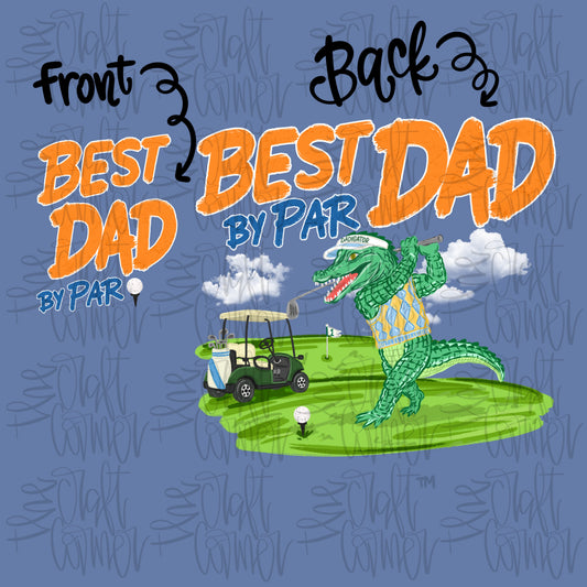Best Dad By Par PNG