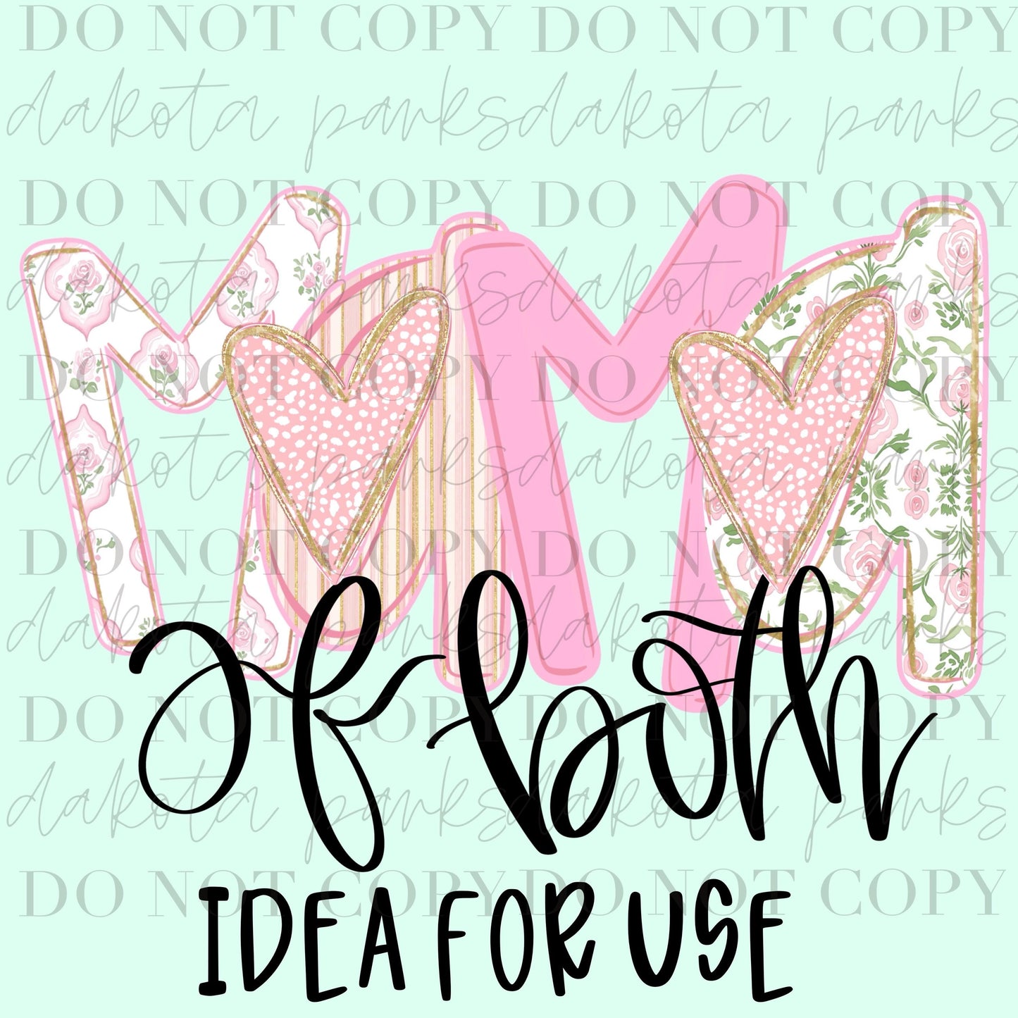 Coquette Alpha, Mothers Day Alpha, Preppy Alpha, Watercolor Alpha, A-Z Alpha, Coquette Momma PNG, DTF, Sublimation, Hand Lettered