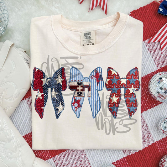USA Coquette Bows , Patriotic Coquette Png, American Png, USA png, Coquette Png, Preppy Patriotic, Red White Blue Png, Dtf digital