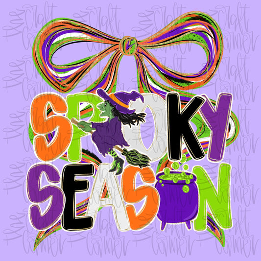 Spooky Season PNG, Spooky Coquette PNG, Ghost PNG, Halloween Png, Fall Png, Preppy Png, Halloween Bow Png, Faux Glitter Png, Brushstroke