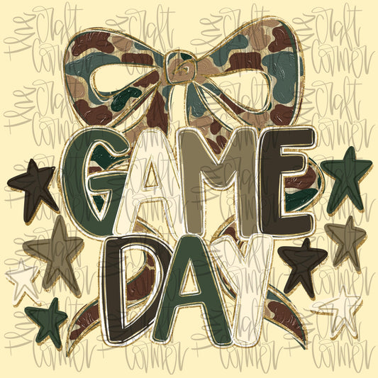 Camo Bow PNG, Camouflage PNG, Football PNG, Realistic Paint Png, Game Day Png, Coquette Png, Bows Png, Preppy Png, Glitter Png, Trending