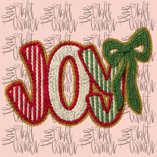 Joy Yarn PNG, Merry Christmas PNG, Faux Yarn PNG, Christmas Realistic Yarn Png, Holiday Png, Trendy Png, Preppy Png, Coquette Png