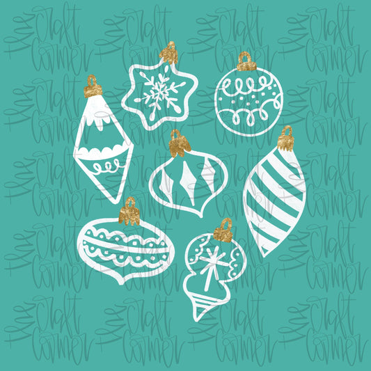 Christmas Ornaments PNG, Merry Christmas PNG, Holiday PNG, Merry and Bright Png, Christmas Tree Png, Whimsical Png, Trendy Png