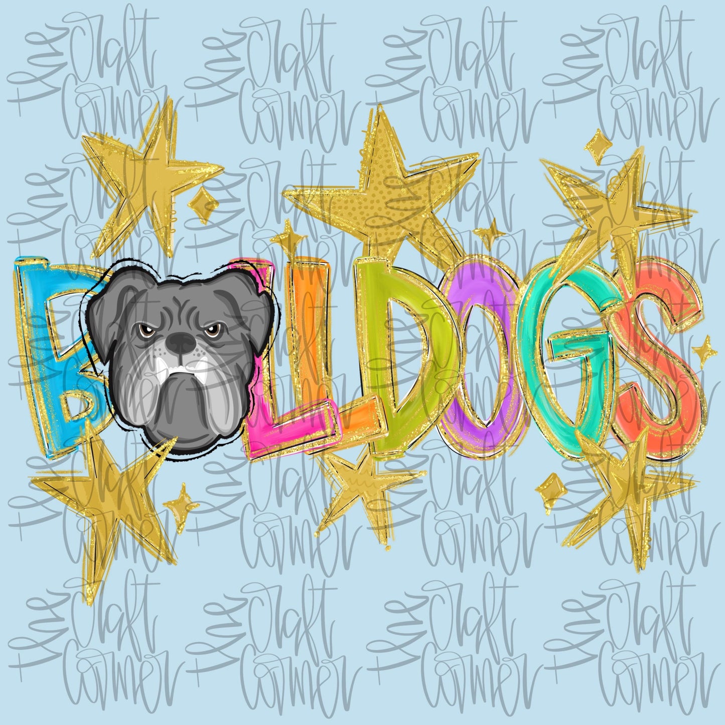 Bulldogs Mascot PNG, School Spirit PNG, Mascot PNG, Game Day Png, Preppy Png, Trendy Png, Preppy Team Spirit Png, Faux Glitter Png