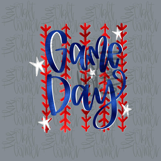 Baseball PNG, Game Day PNG, Home Run PNG, Faux Metallic Png, Swing Batter Batter Png, Sports Png, Stripes Png, Preppy Png, Trendy Png