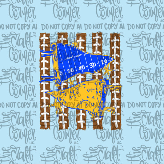 Royal and Gold Pennant
