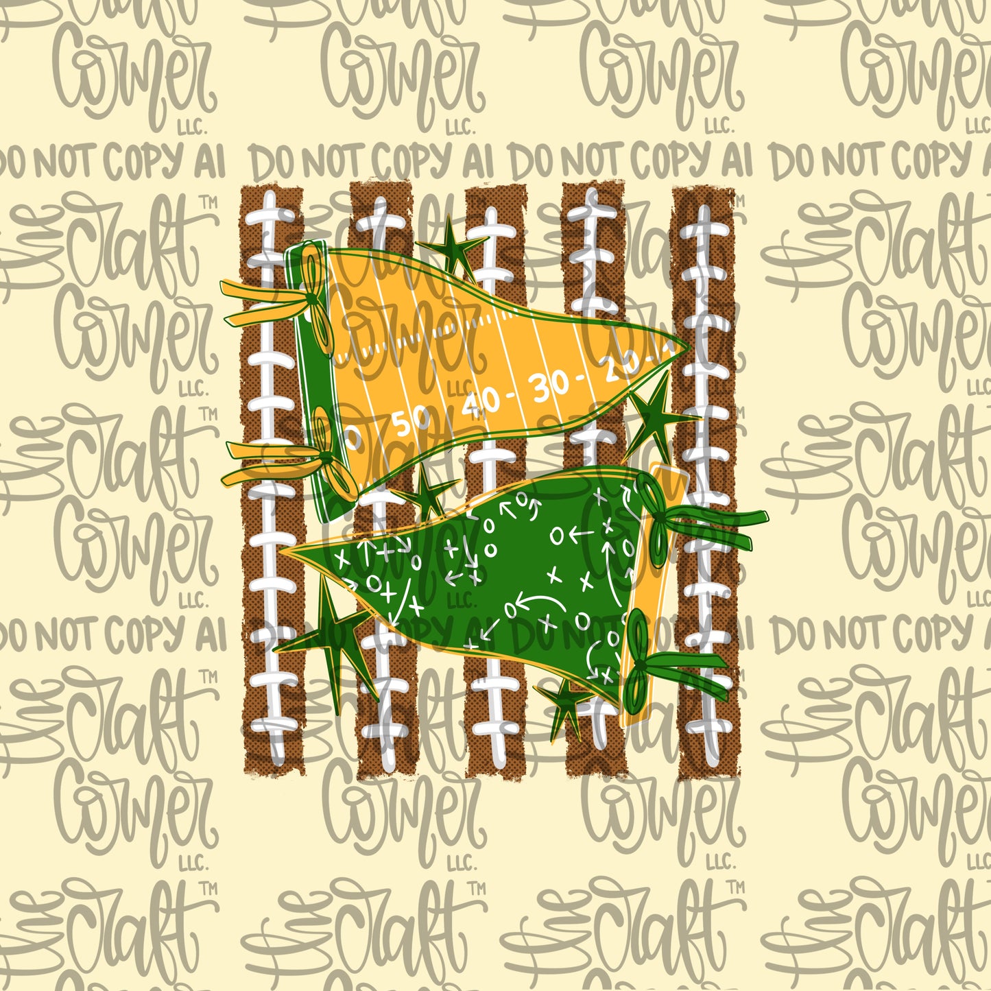 Green and Gold Pennant