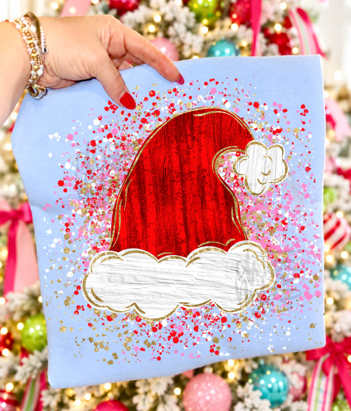 Santa Hat Splatter
