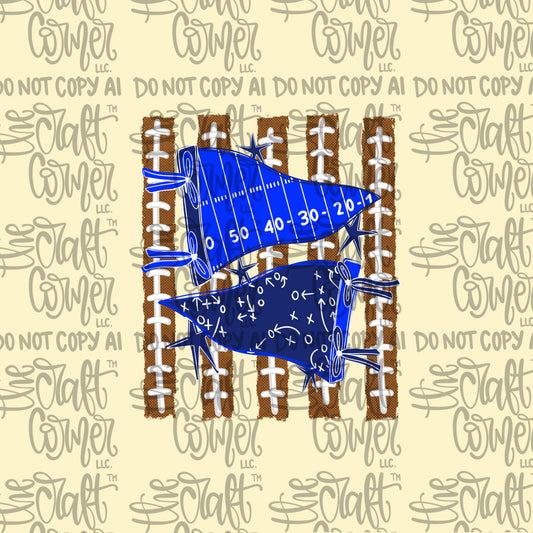 Navy and Royal Pennant