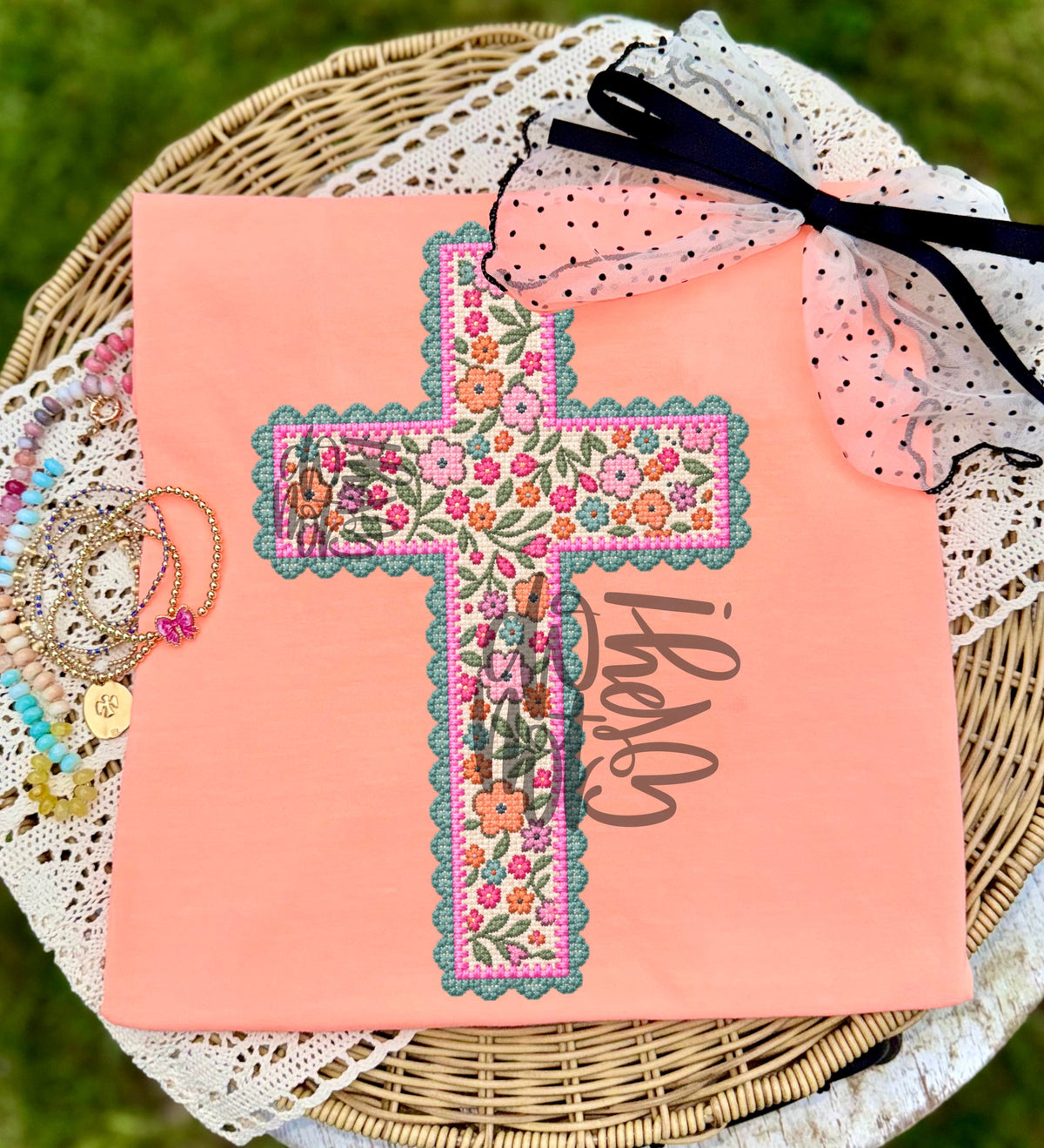 Faux Stitch Cross