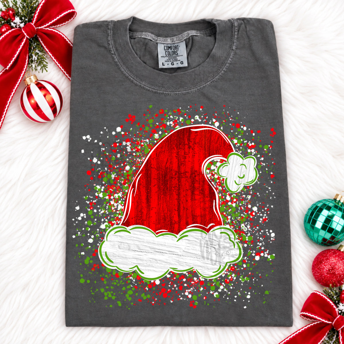 Traditional Santa Splatter Hat