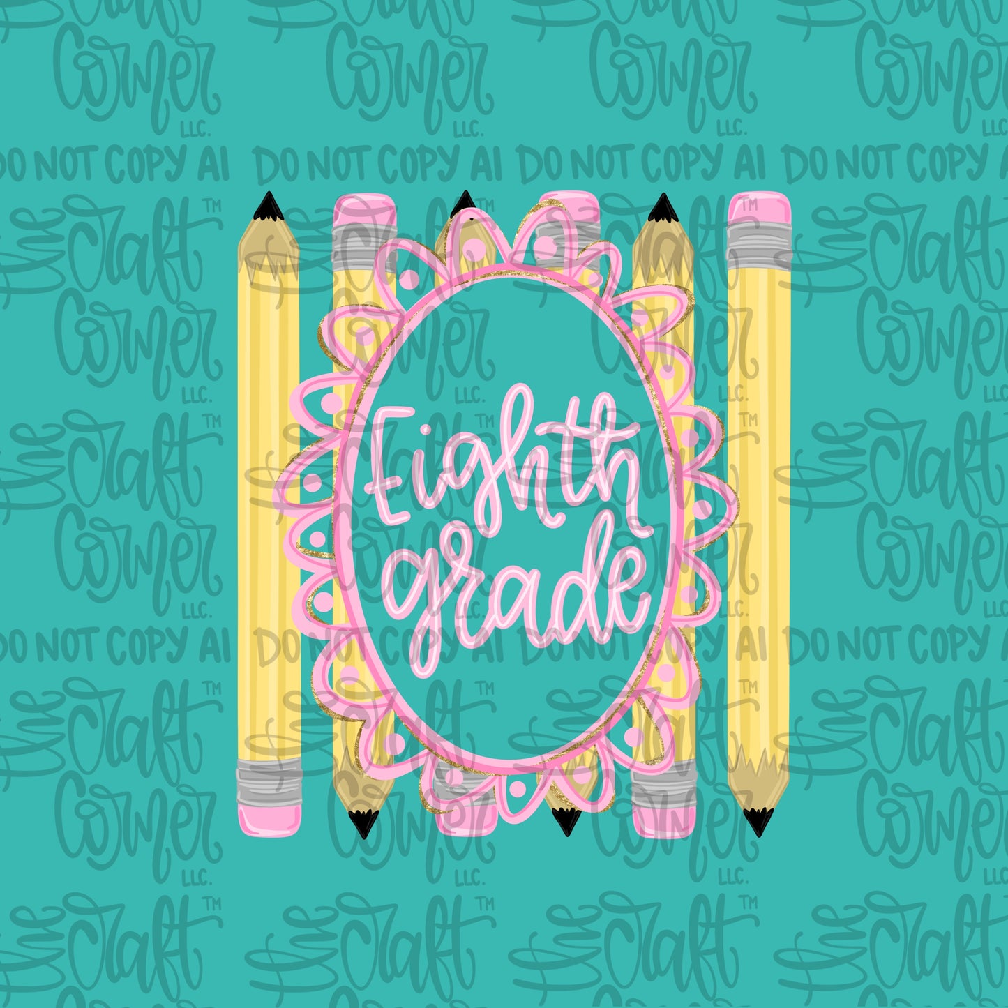 Eighth Grade Pencil Frame