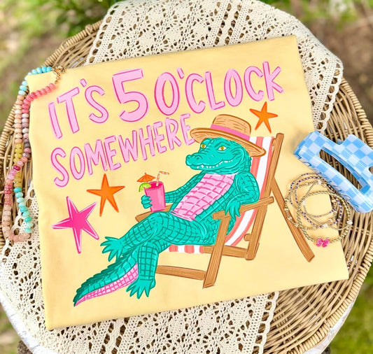 Gator PNG, It’s 5 o’clock Somewhere PNG, Trending PNG, Beach Png, Lake Png, Viral Png, Later Gator Png, Girly Png, Boutique Png