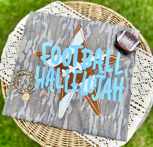 Football Hallelujah Columbia Blue