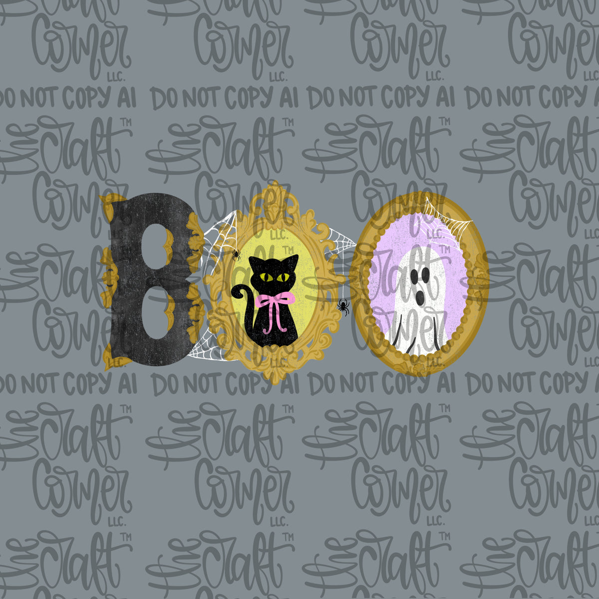 Boo with Cat Frame