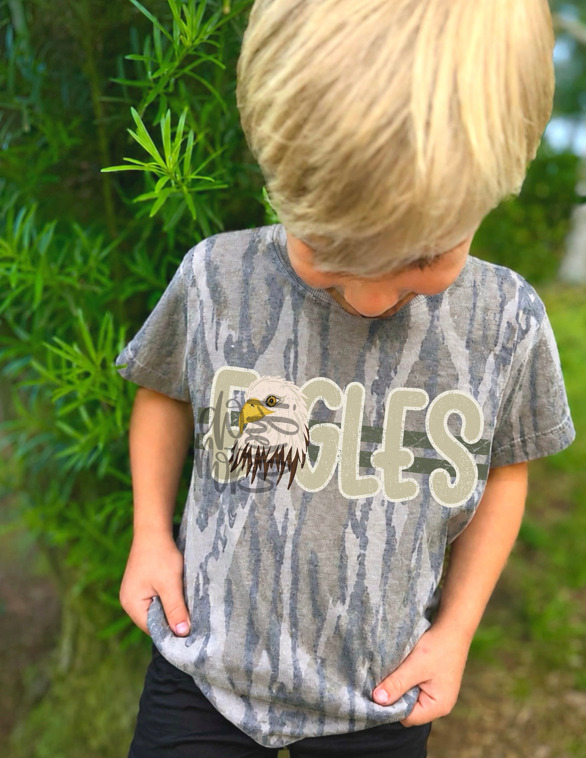 Camo Mascot - Eagles