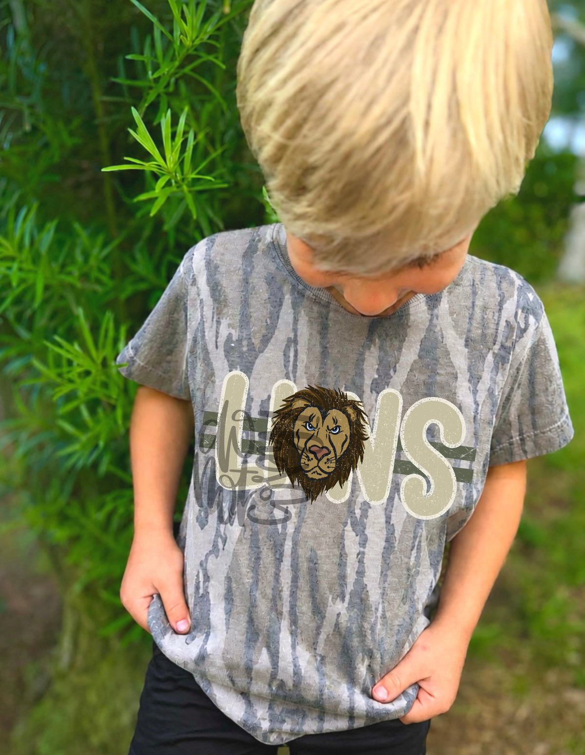 Camo Mascot - Lions