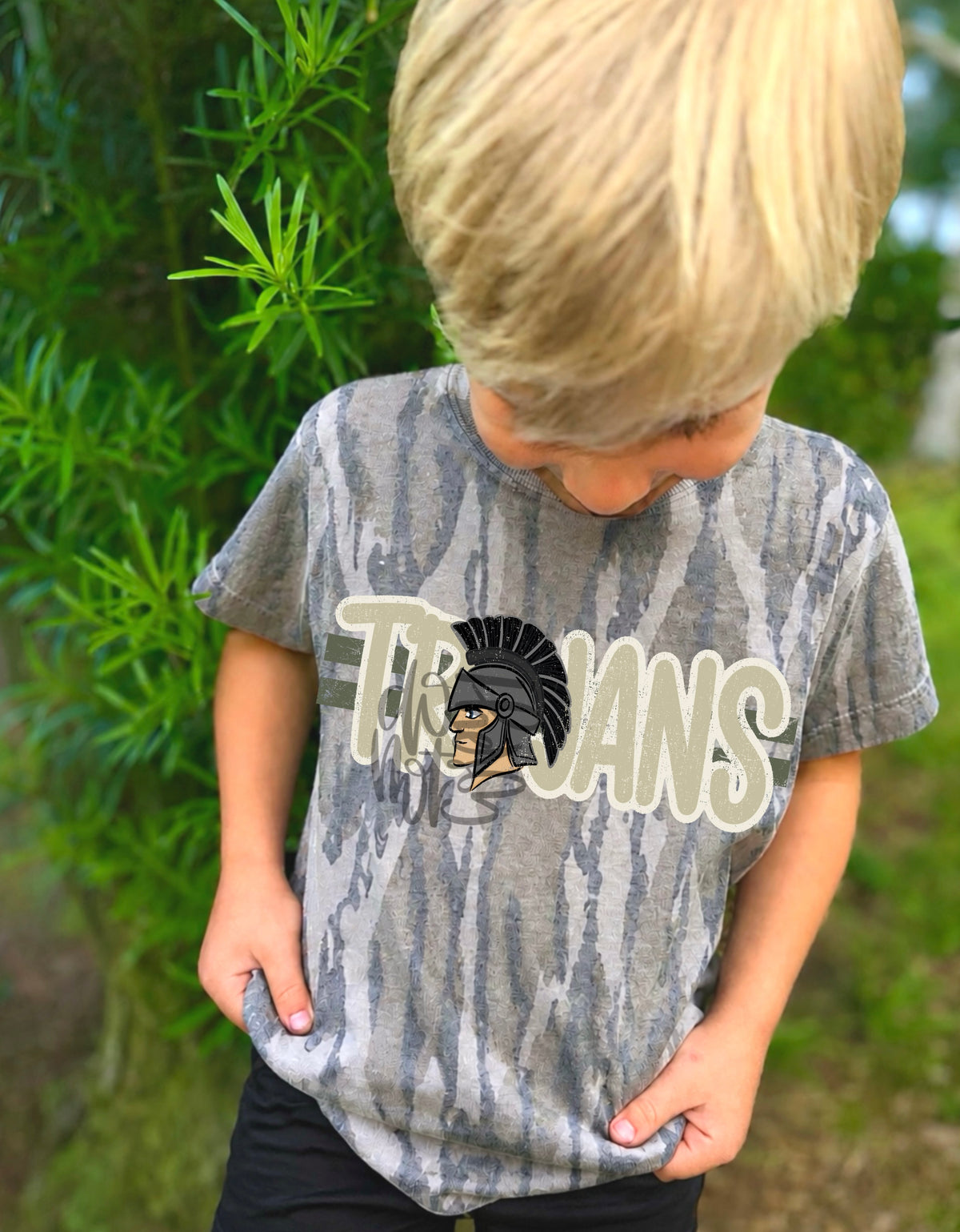 Camo Mascot - Trojans