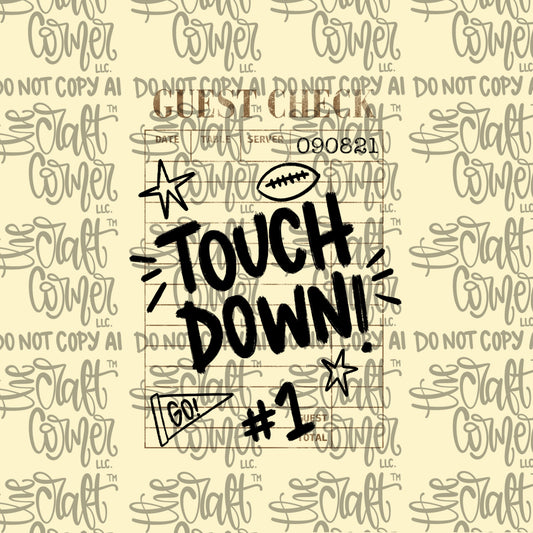 Touch Down Guest Check