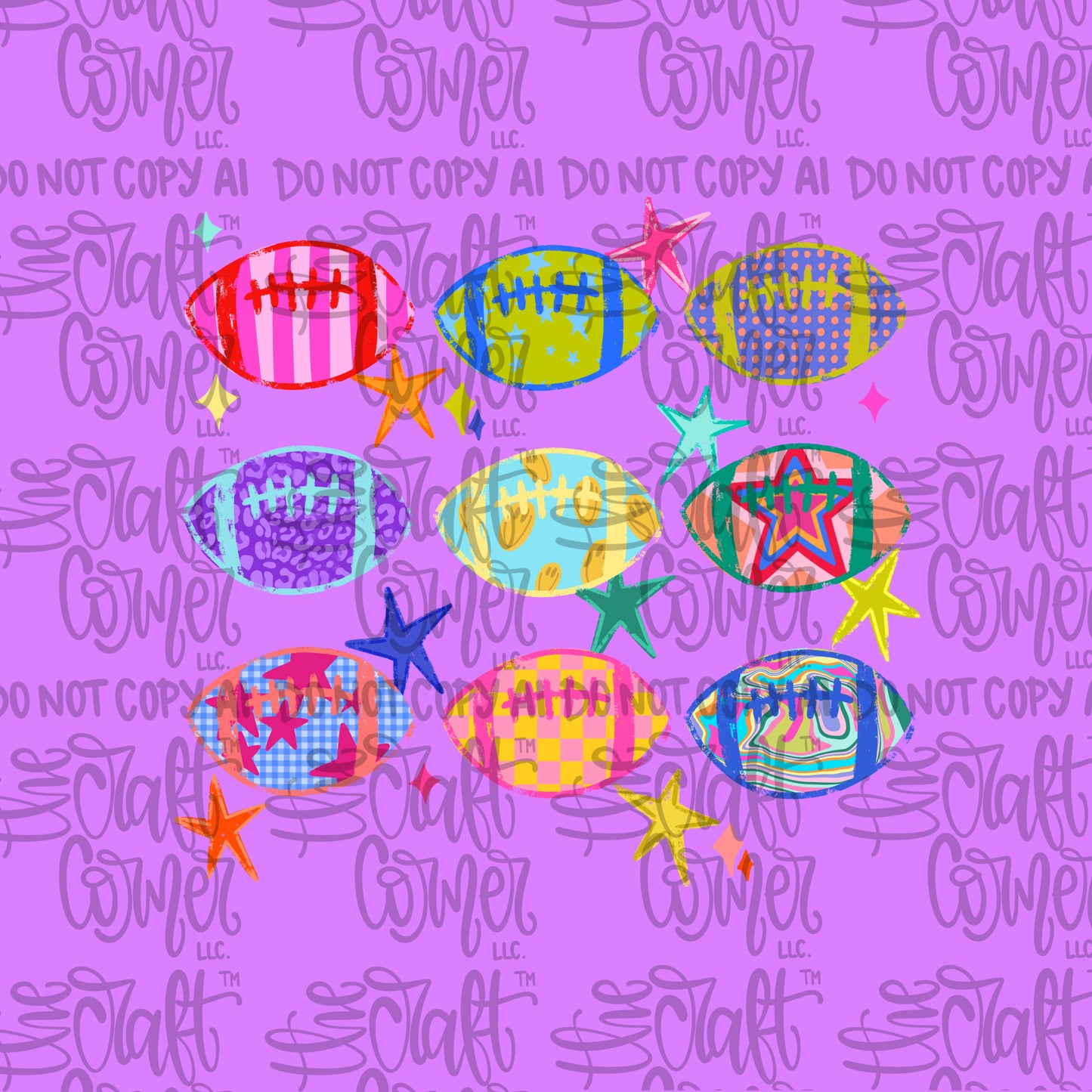 Preppy Footballs