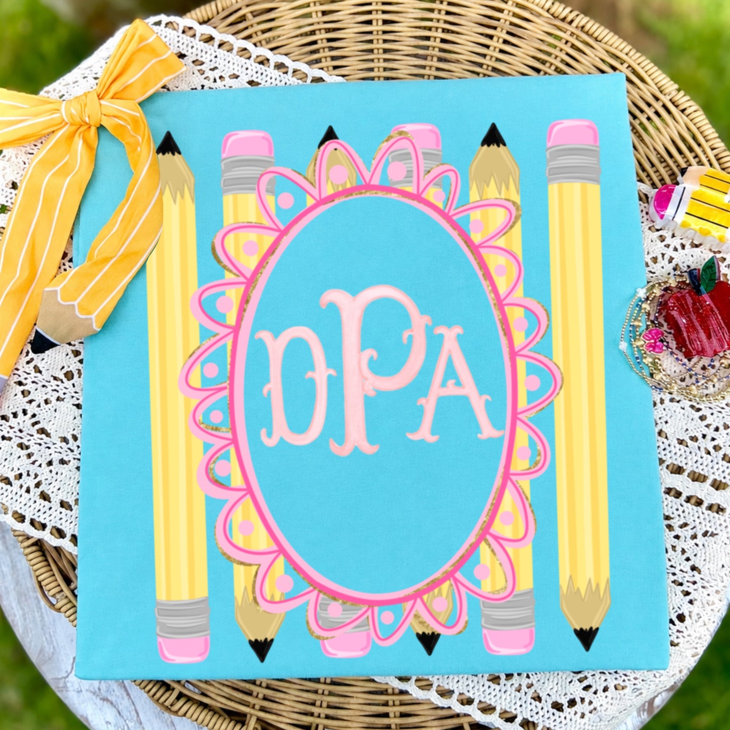 Pencil Nameplate Frame PNG