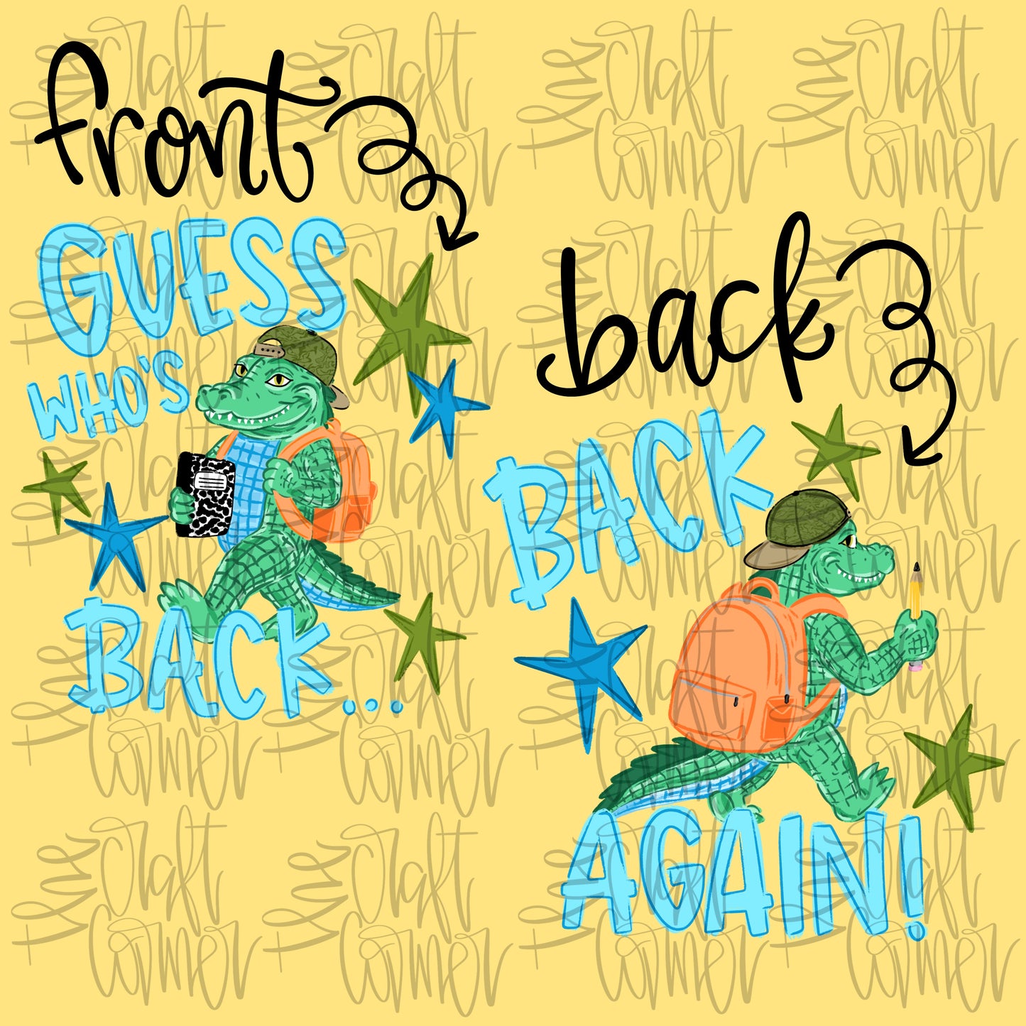 Guess Who's Back, Back Again Boy Gator PNG