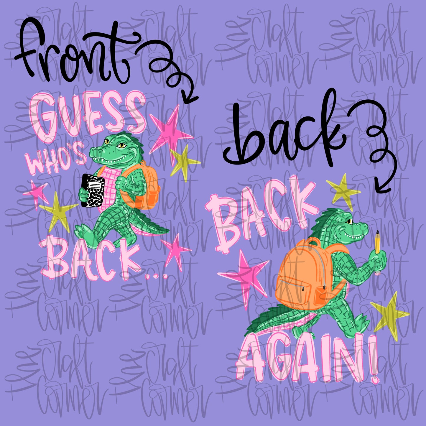 Guess Who's Back, Back Again Girl Gator PNG