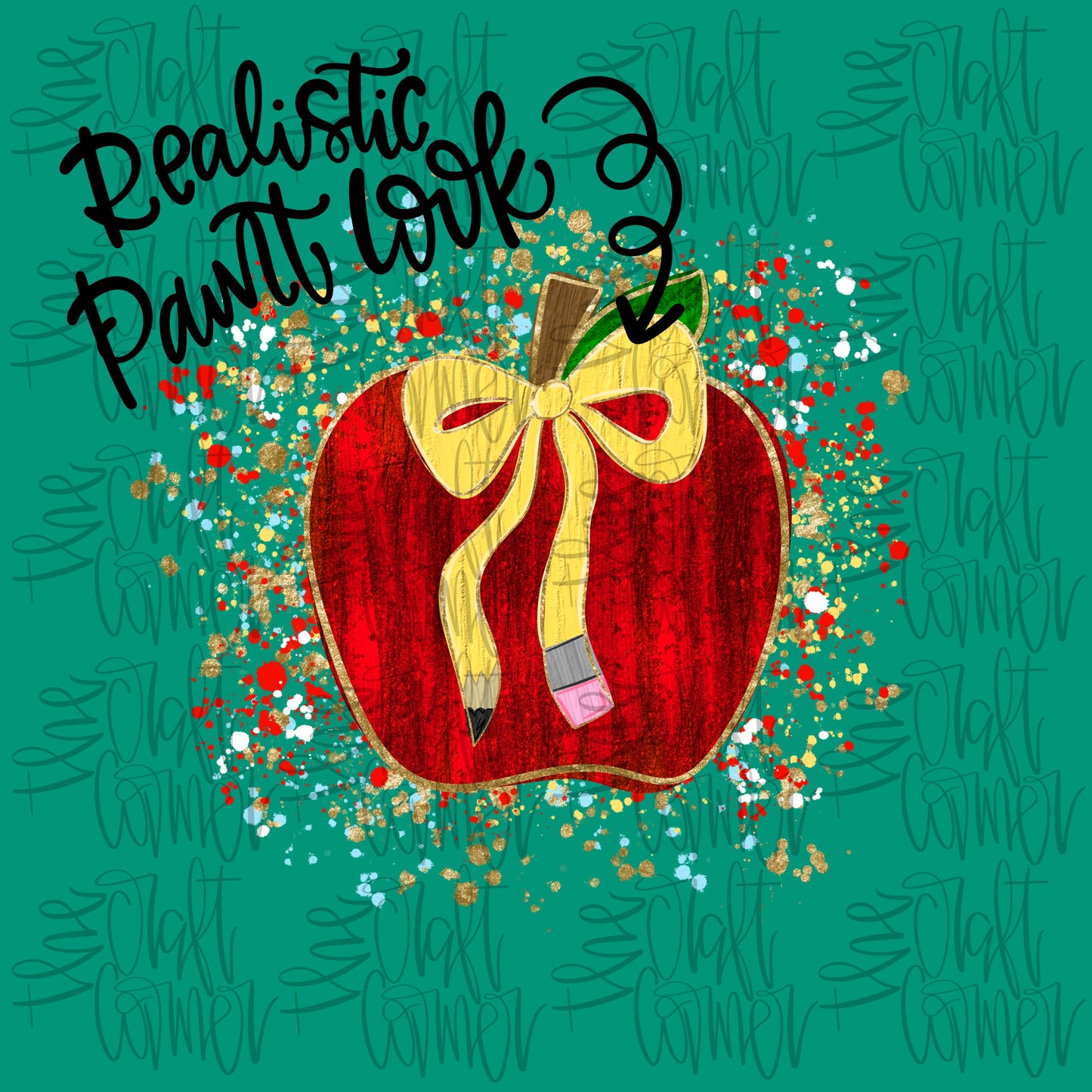 Apple Splatter PNG
