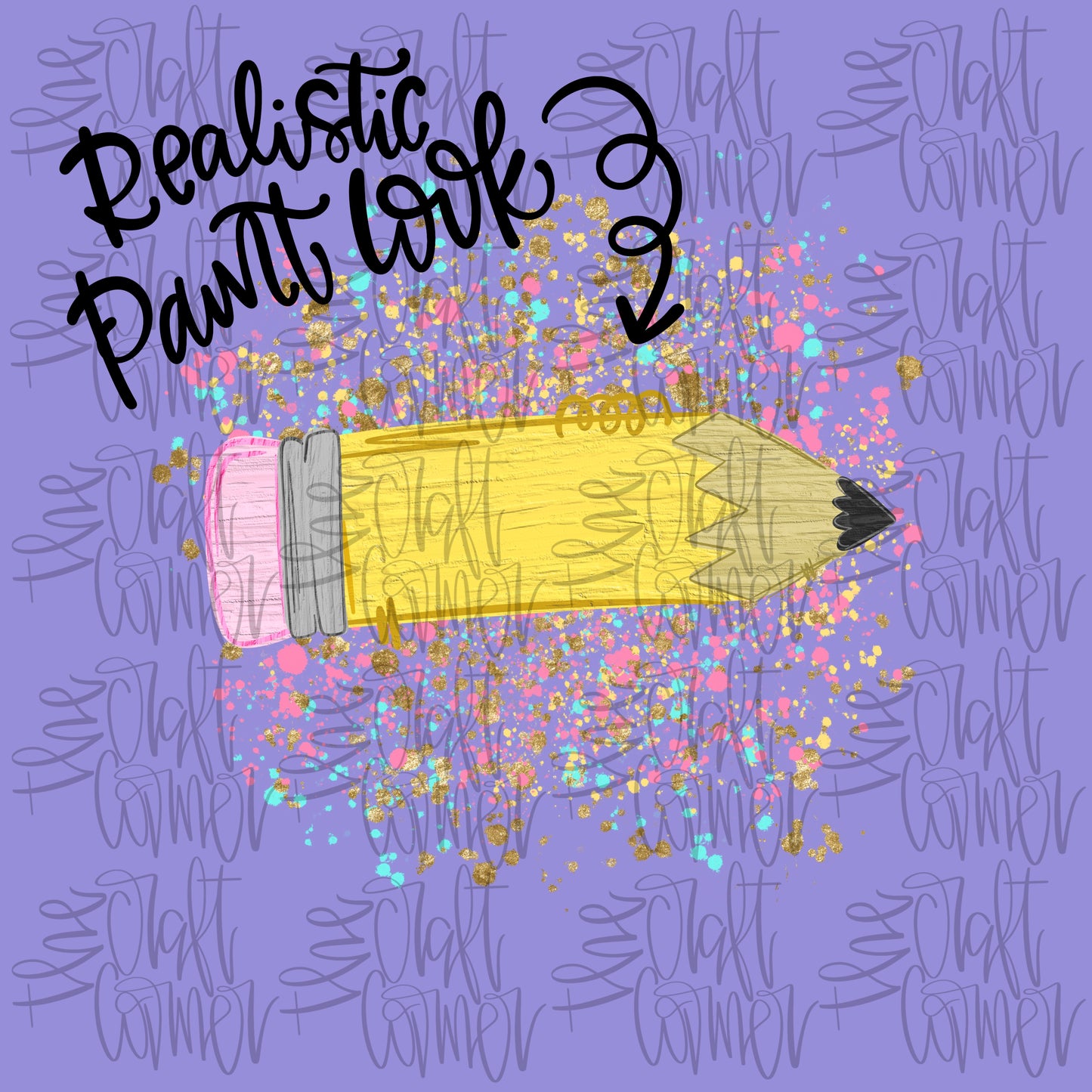 Pencil Splatter PNG
