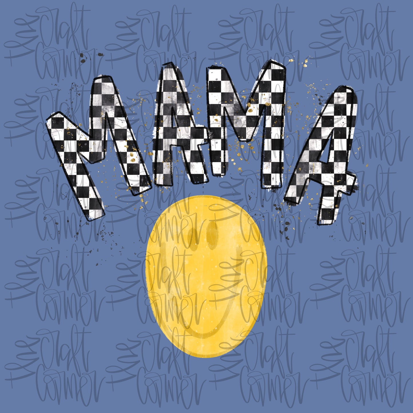 Checkered Mama Smiley