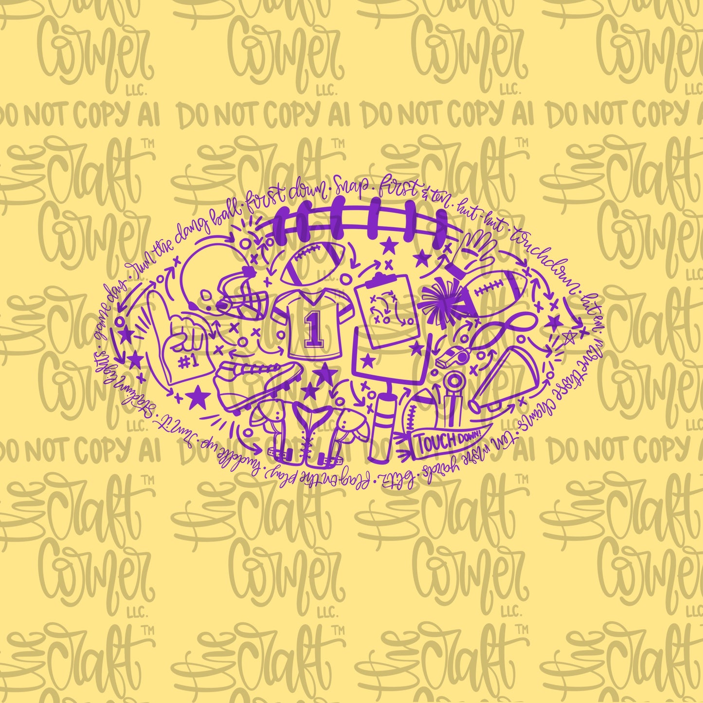 Football - Purple