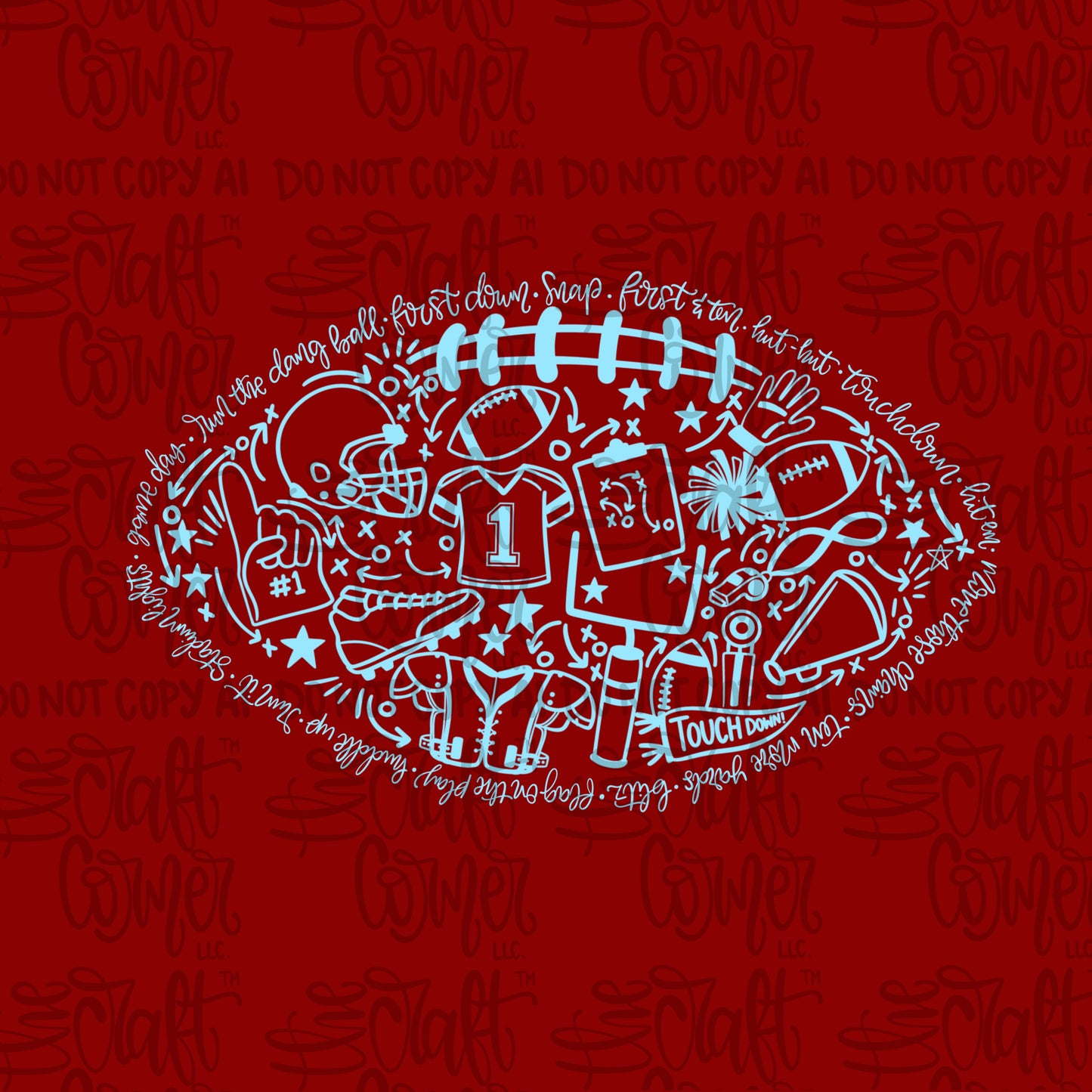 Football - Columbia Blue