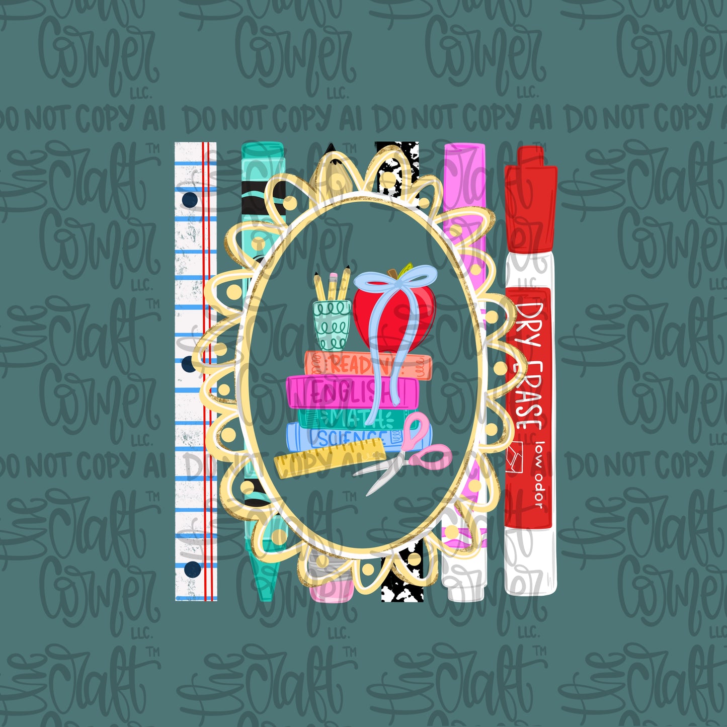 School Books Frame