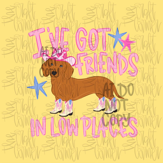 I've Got Friends in Low Places Dog PNG