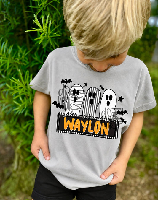 Boy Ghost Name Plate