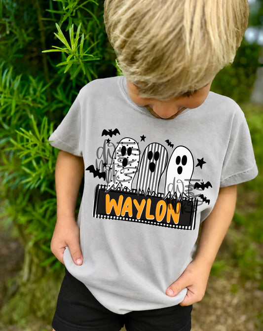 Boy Ghost Name Plate