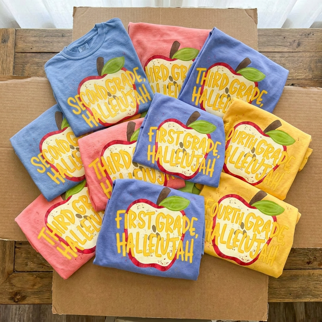 Grade Hallelujah PNG Bundle, First Day Of School PNG, Teacher PNG, Girly Png, Preppy School Png, All Grades