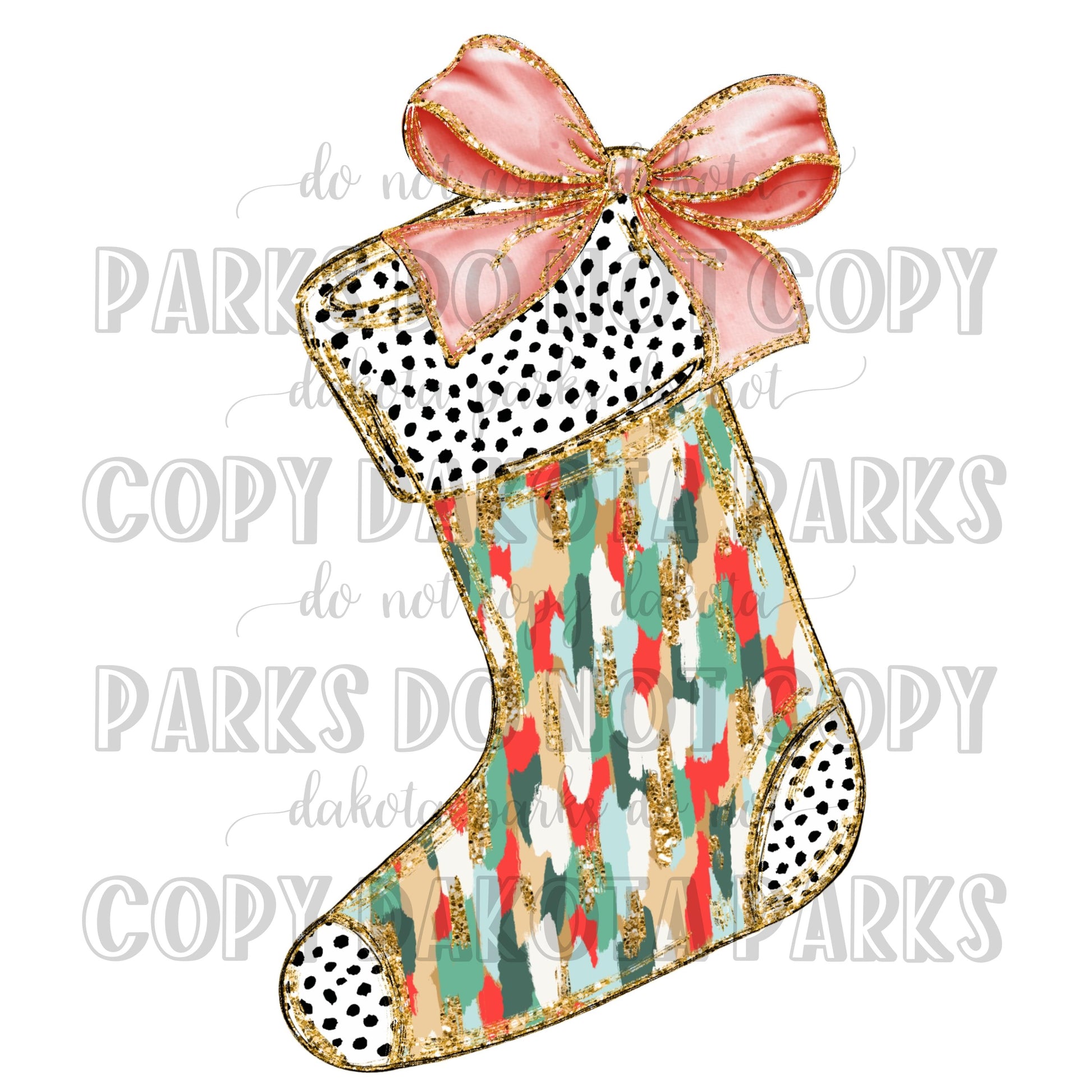 Christmas Coquette gold glitter Christmas stocking trendy png dtf png sublimation png dtf bow acrylic brushstroke png stocking png