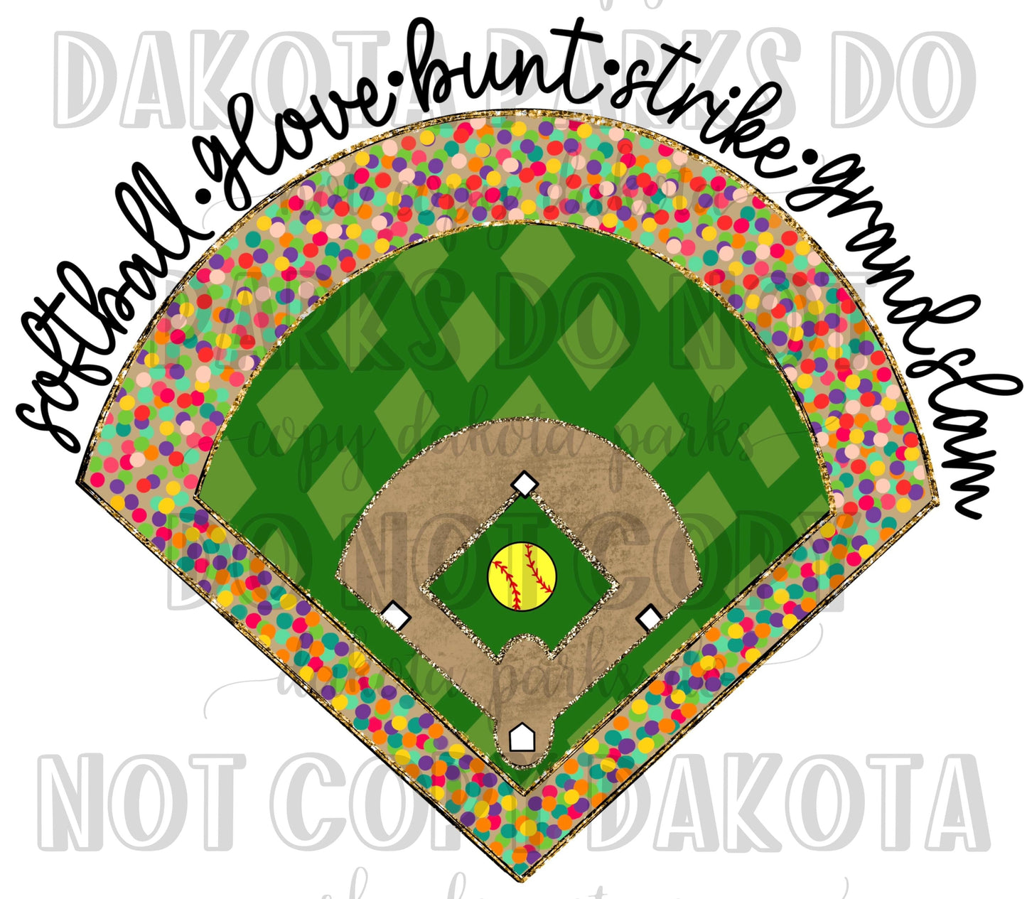 Softball Png Softball mama png sports mama png gold glitter png trendy dtf sublimation watercolor brushstroke png digital art