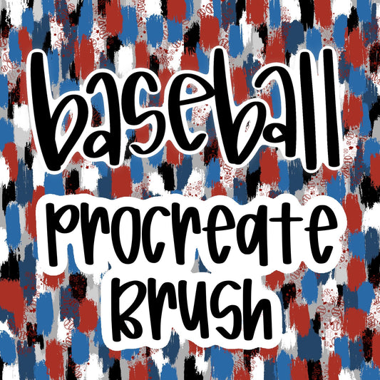 Baseball Procreate Brush, Baseball, Softball Brush, Procreate, Brush, Pen, Digital, Sports, Hand Lettering