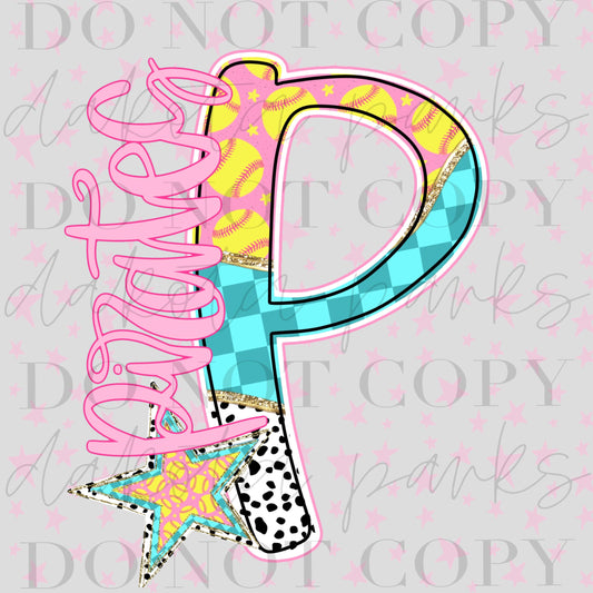 Softball PNG, Calligraphy, Softball Digital Design, Softball Alpha, Hand Written, Softball Doodle