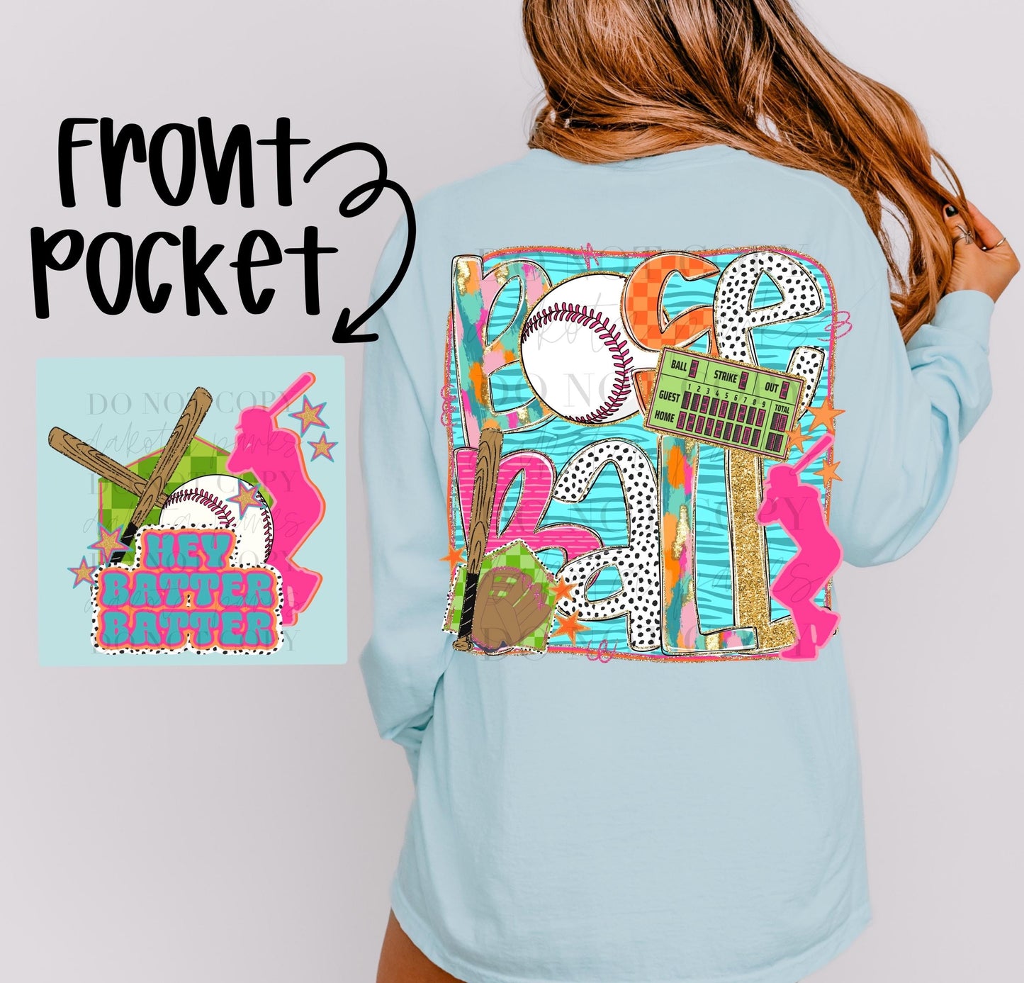Baseball Preppy PNG, Fun Baseball PNG, preppy baseball png, baseball png, coquette png, girly, vivid png, neon, glitter digital design png