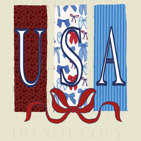 American Coquette PNG, Patriotic PNG, Preppy Dtf, July 4th, Memorial Day Png, Merica, Digital Design, Hand Drawn, Letters