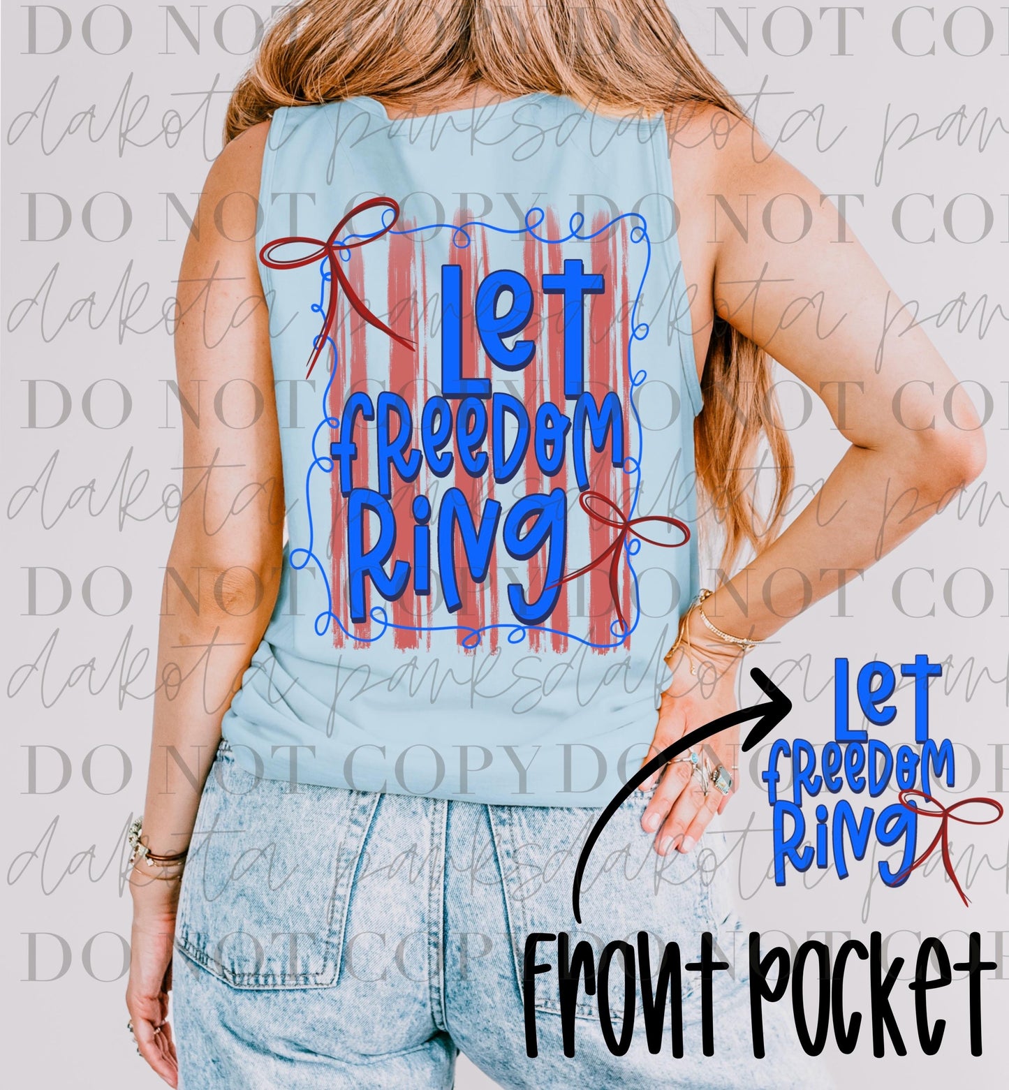 Let Freedom Ring PNG, American png, Patriotic PNG, Preppy Dtf, July 4th, Memorial Day Png, Merica, Digital Design, Hand Drawn, Letters