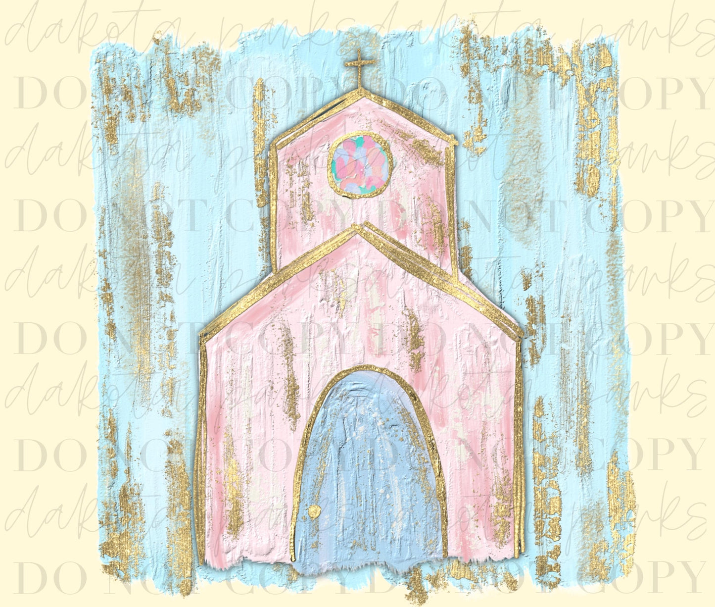 Church PNG, Preppy Religious PNG, Brushstroke Oil Art, Realistic Art, Hand Drawn Digital Art, DTF, Sublimation