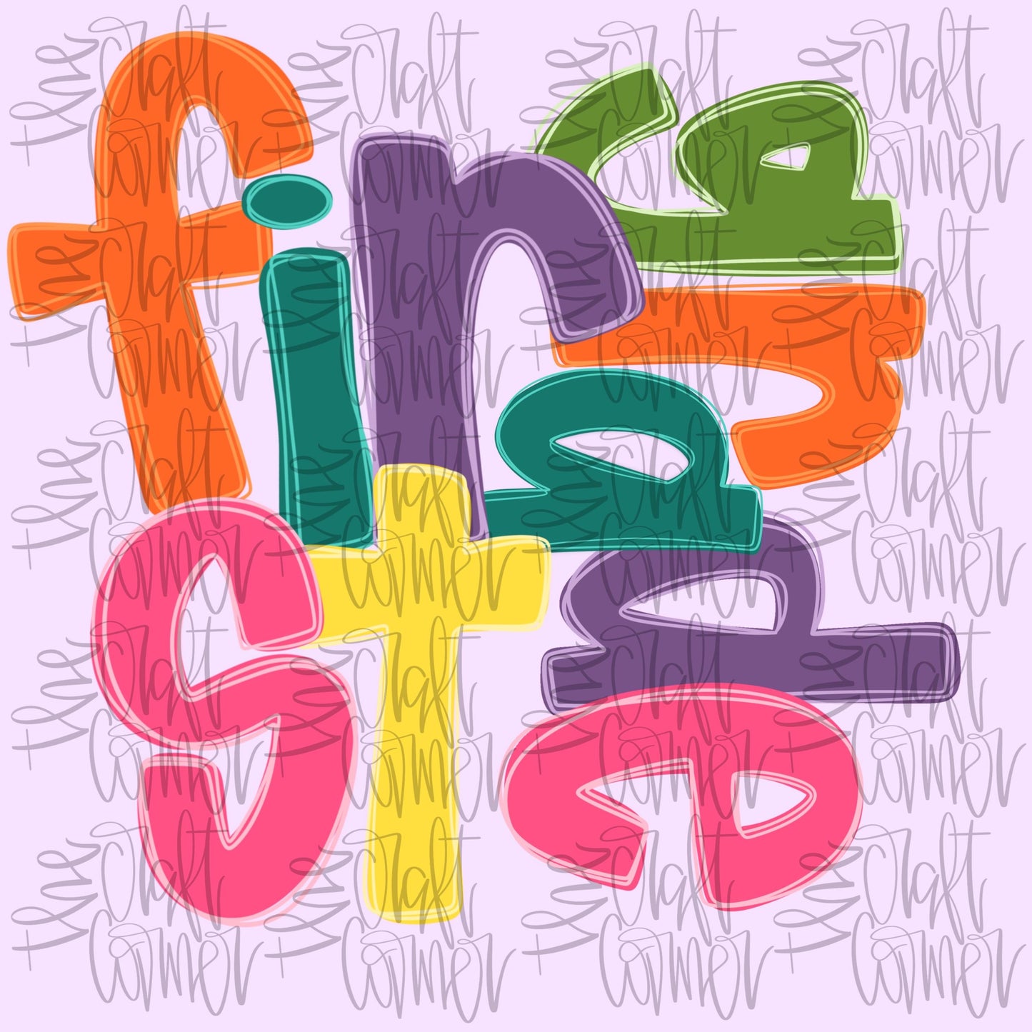 Color Block Alpha, Preppy Alpha, Groovy Alpha Font, Font PNG, Boujee Alpha, Neon, Stars PNG, Hand Drawn Lettering A-Z Alpha