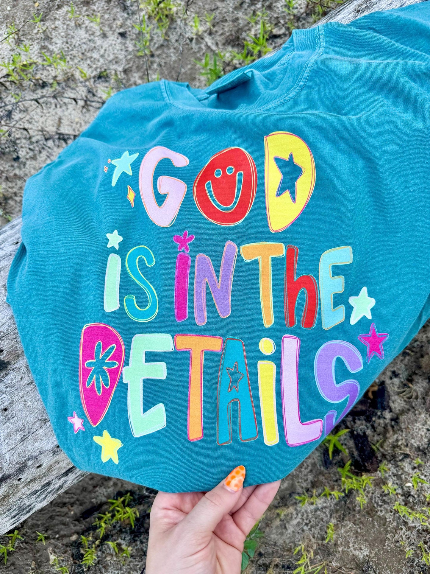 God Is In The Details PNG, Religious PNG, Preppy Png, Hand Lettered PNG, Doodle Png, Smiley Png, Millennial Png, Coquette Png,